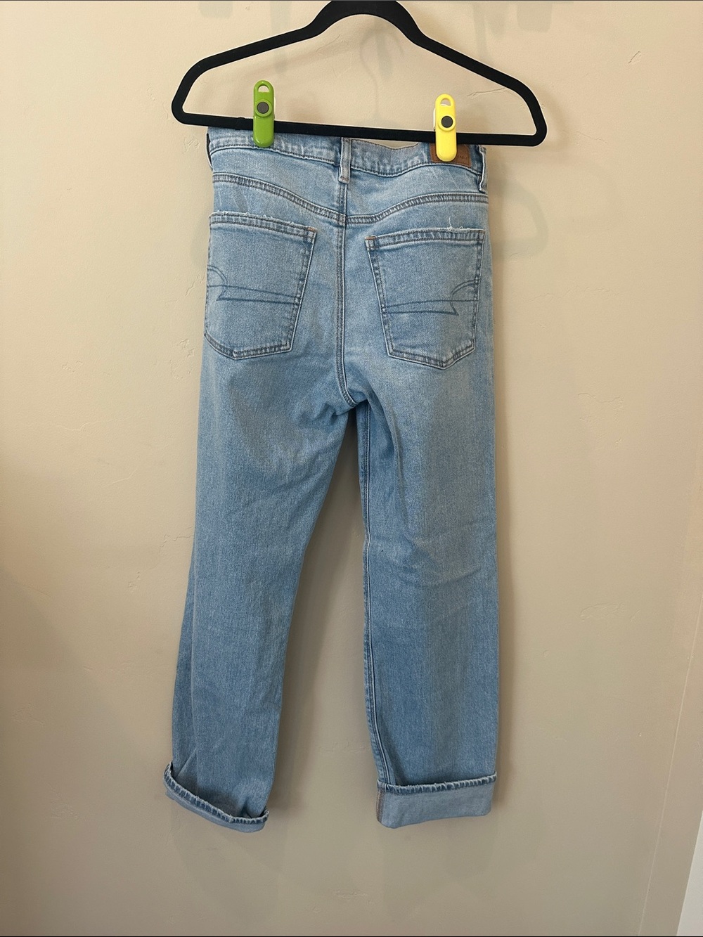 American Eagle Super High Rise Straight Jean - Picture 3 of 6